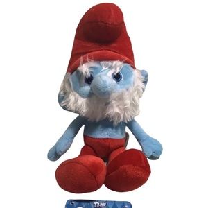 Vintage Papa Smurf Plush 11" Inch 2013 Official Smurfs Movie Merchandise Peyo
